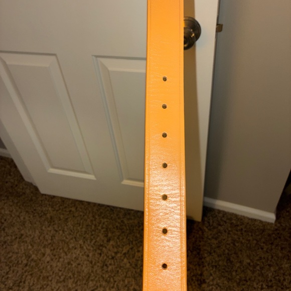 J. Crew Camel Leather Belt with Gold Buckle Sz L/XL - Picture 4 of 11